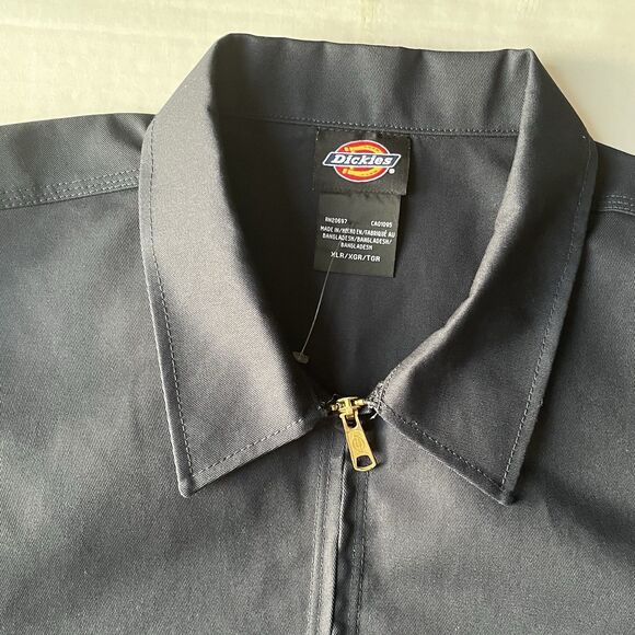 Dickies Mens Unlined Eisenhower Jacket Canvas Work Coat JT75 Dark Navy XL Reg - Picture 9 of 16